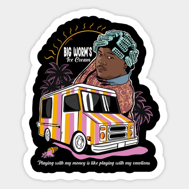 Big Worm’s Ice Cream Sticker by Jones Factory